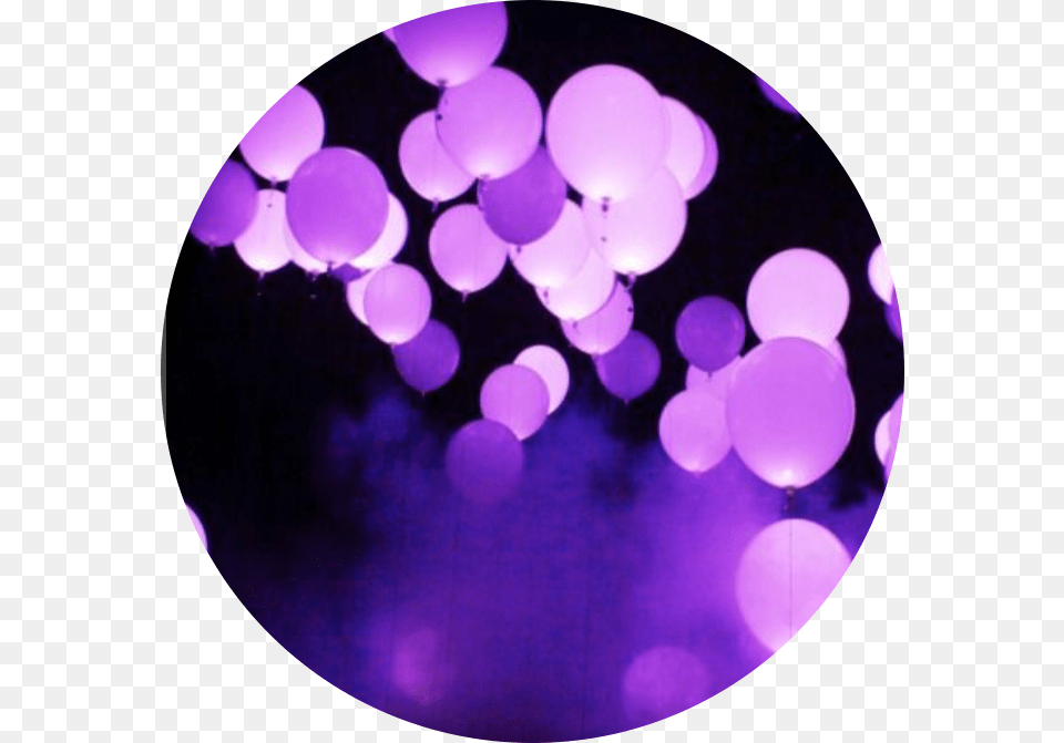 Purpleaesthetic Aesthetic Aestheticsticker Purplecircle Purple Aesthetics, Balloon, Lighting, Sphere Free Png