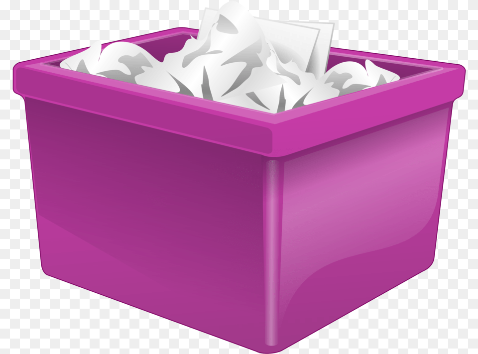 Purpleboxmagenta Recycle Bin, Paper, Towel, Hot Tub, Tub Free Png Download