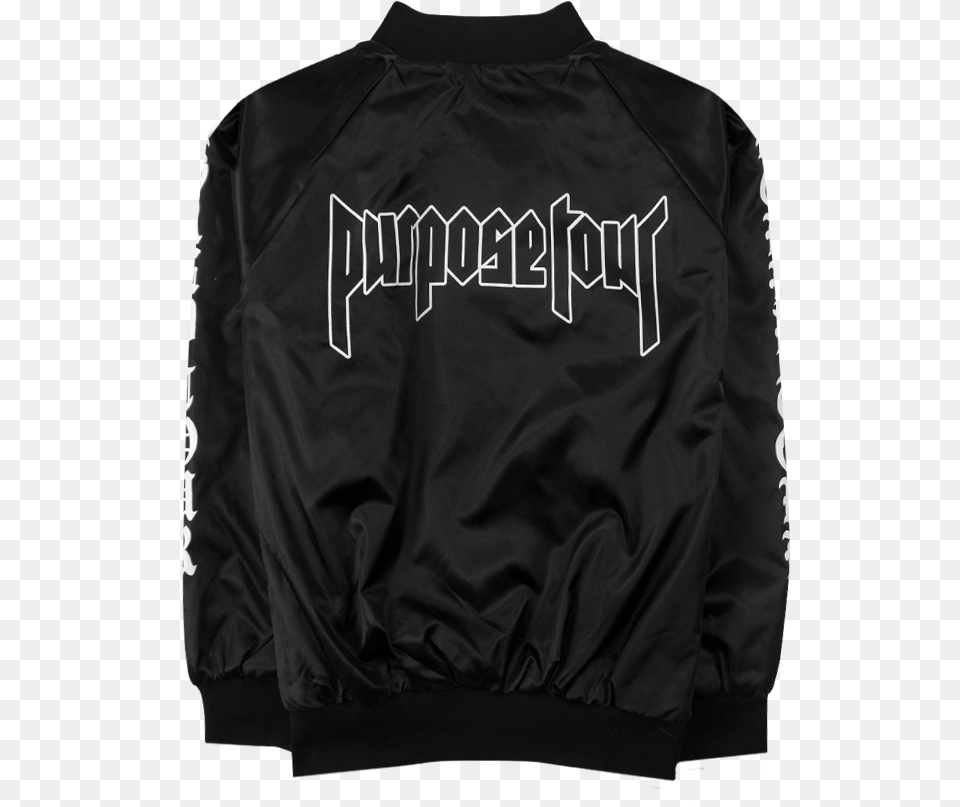 Purpose Tour Satin Jacket, Clothing, Coat, Shirt, Long Sleeve Free Png