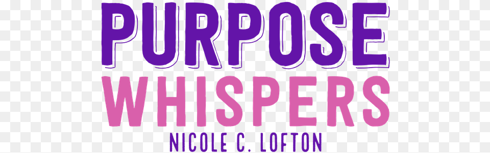 Purpose Whispers Oval, Purple, Text Free Png