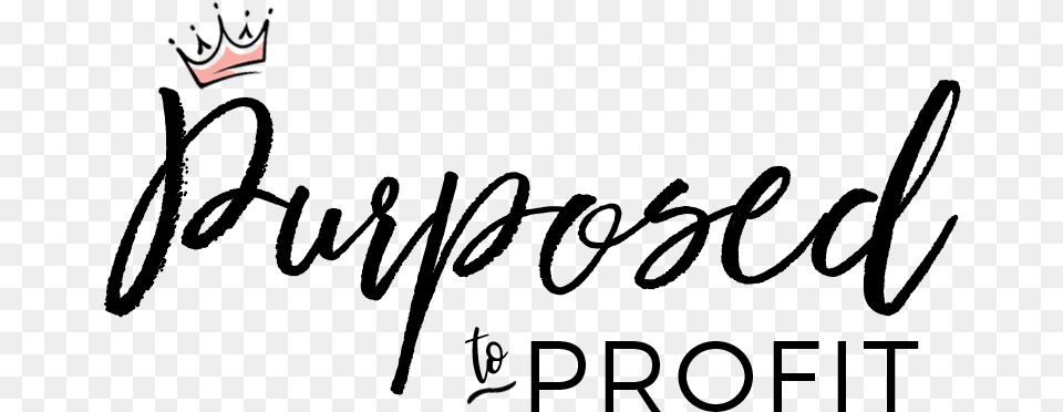 Purposed To Profit Calligraphy, Logo Free Png Download
