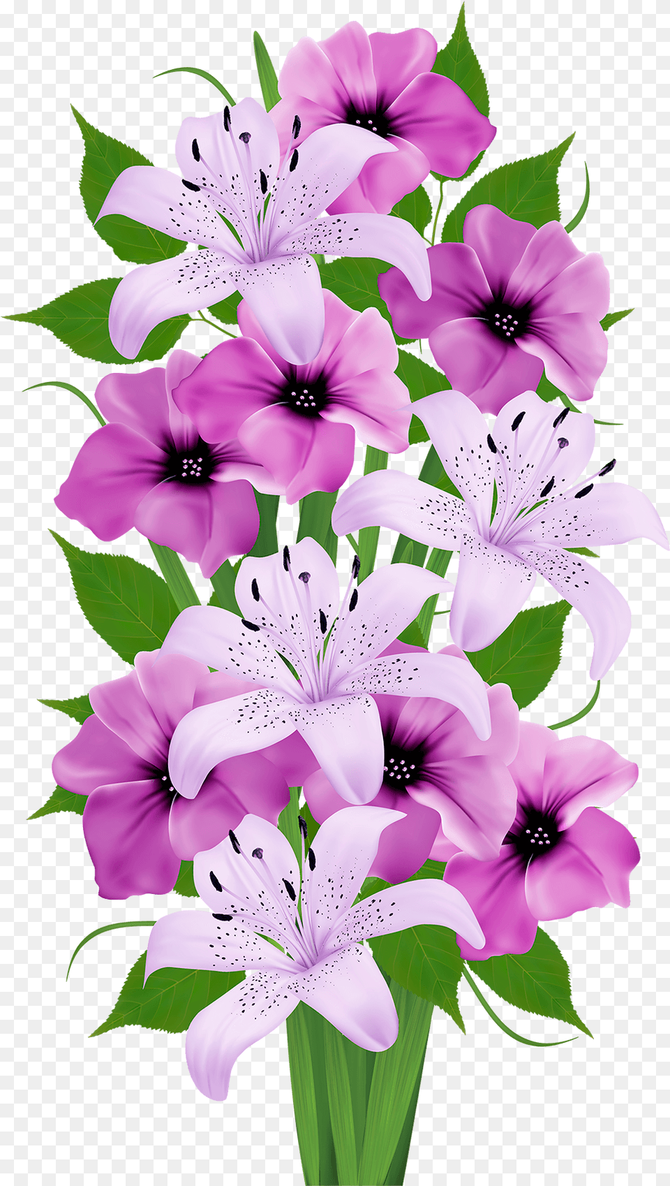 Purpurnij Buket Cveti Buket Purple Wedding Flowers, Flower, Geranium, Plant, Petal Free Png