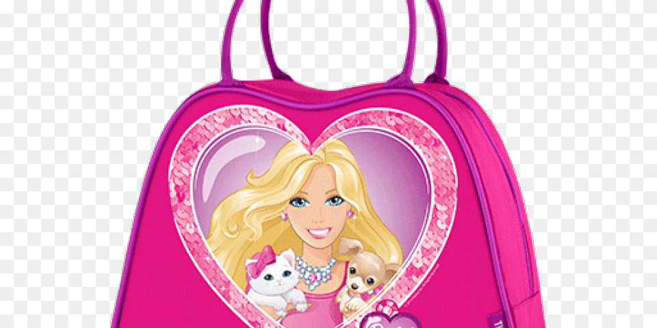 Purse Clipart Barbie Lunch Box For Girls Brand Barbie, Bag, Accessories, Backpack, Handbag Free Png Download