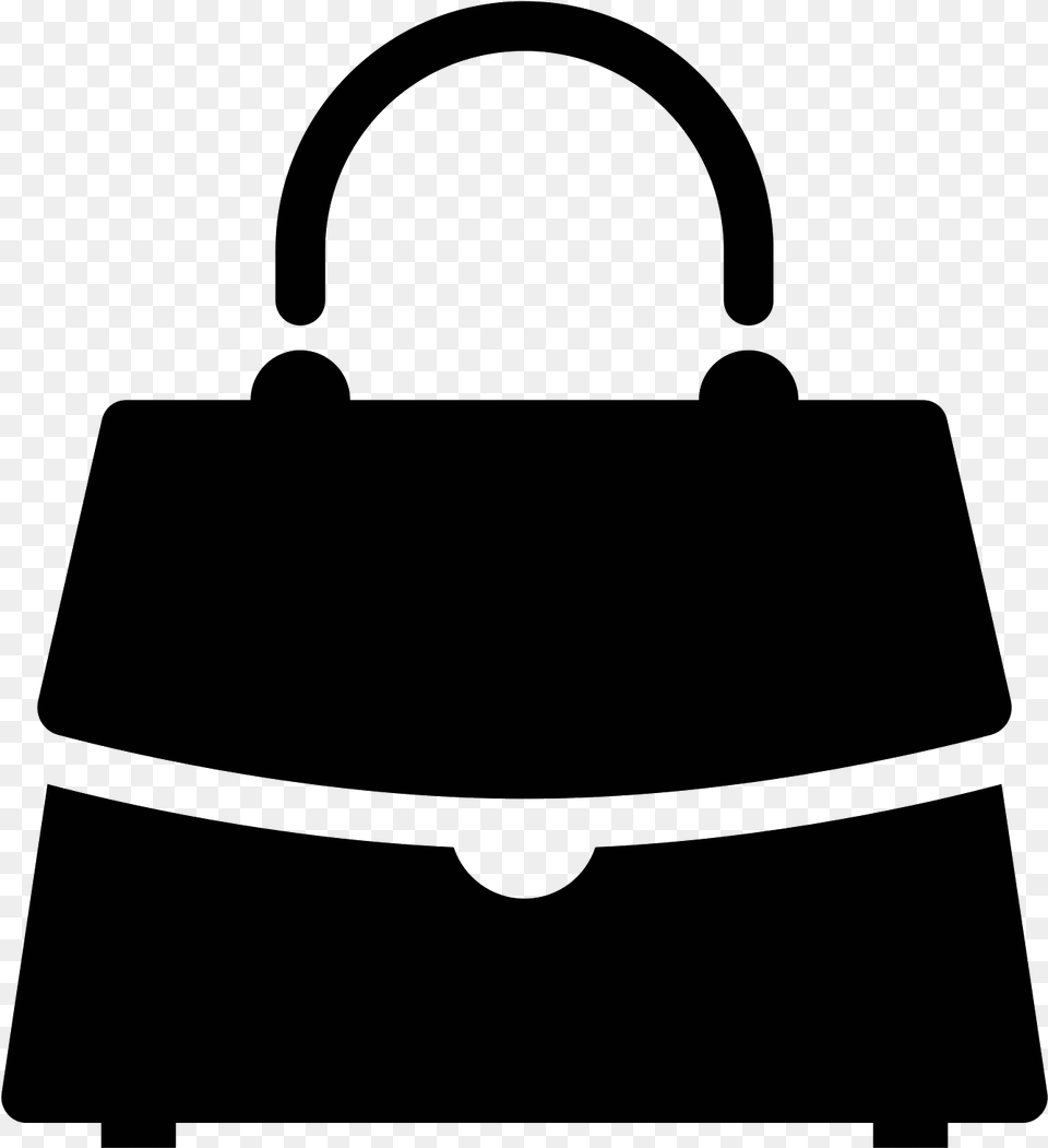 Purse Vector Woman Bag Icon, Gray Png