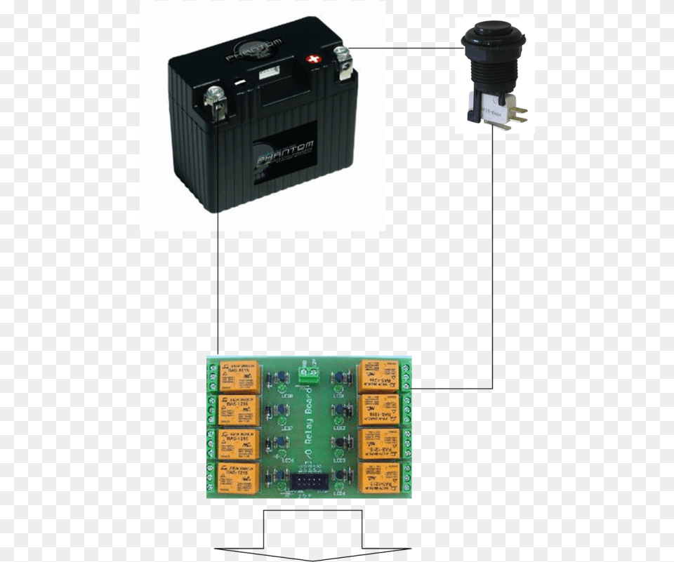 Push Button Switch With Relay, Electronics, Hardware Free Transparent Png