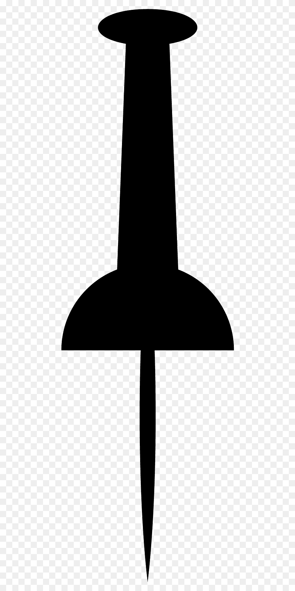 Push Pin Silhouette, Blade, Dagger, Knife, Weapon Free Transparent Png