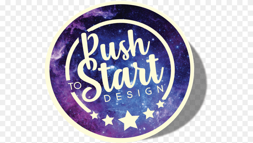Push To Start Galaxy Button Sticker Uniroyal Giant Tire, Disk, Logo Free Transparent Png