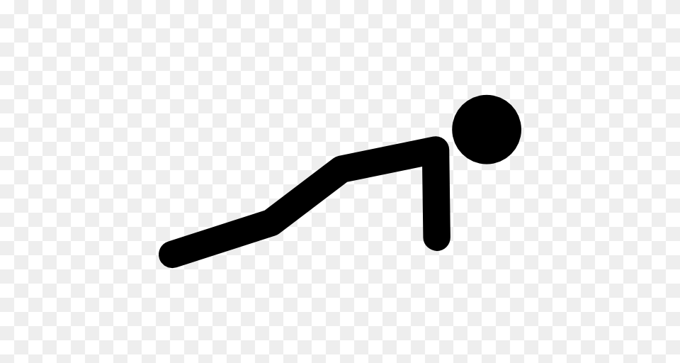 Push Up People Exercise Workout Push Ups Man Stick Man Icon, Gray Png