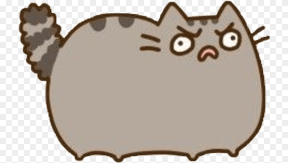 Pusheen Angry Sticker By Maylen Multifandom Pusheen Angry, Bag, Disk Png Image