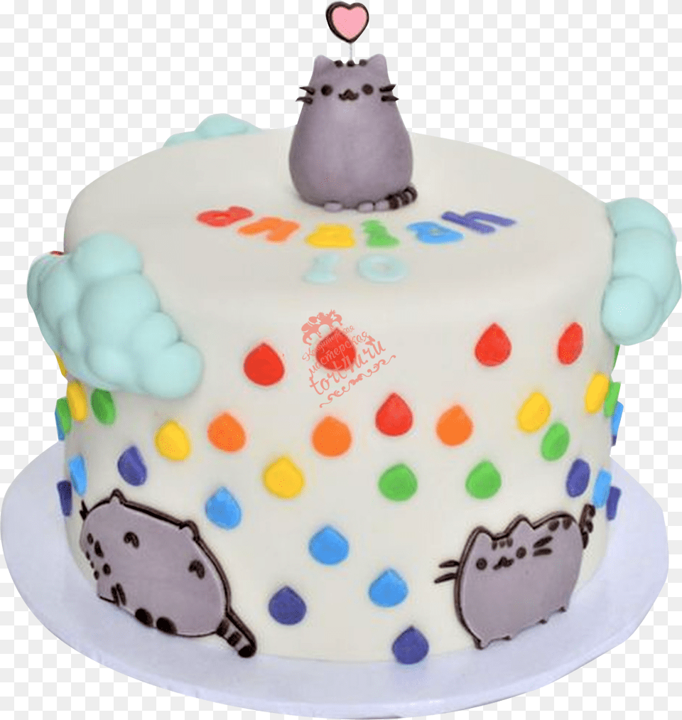 Pusheen Cake, Birthday Cake, Cream, Dessert, Food Free Transparent Png