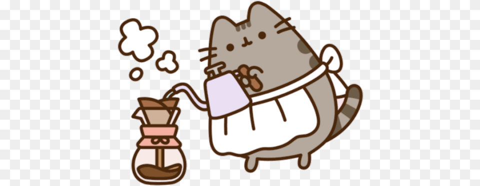 Pusheen Cat, Bag, Cream, Dessert, Food Free Png Download