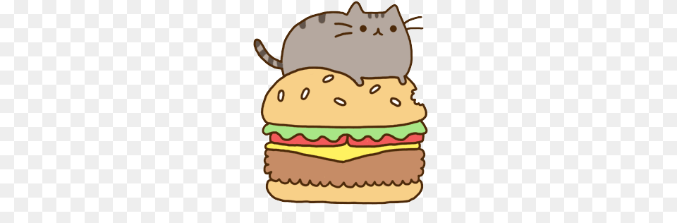 Pusheen Cat Clipart, Birthday Cake, Burger, Cake, Cream Png
