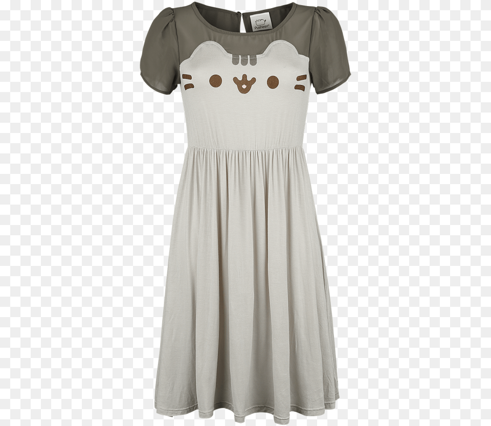 Pusheen Cat Dress Light Brown, Blouse, Clothing, Home Decor, Linen Free Transparent Png