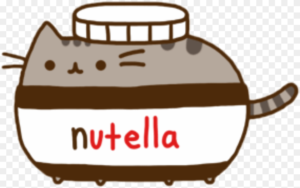 Pusheen Cat Nutella Clipart Download Nutella Cat, Jar, Baby, Person Free Png