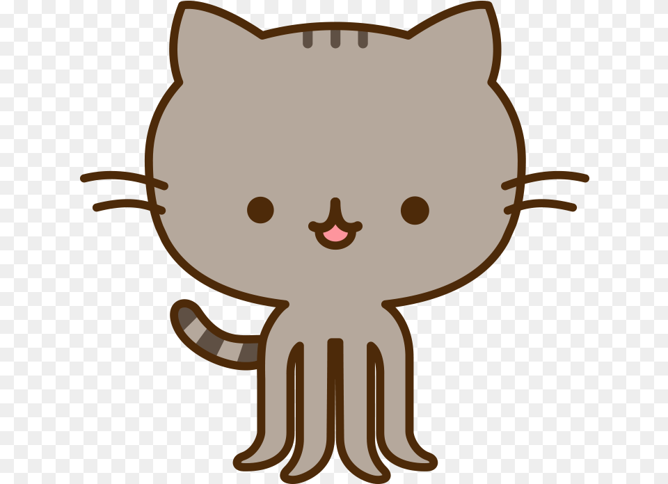 Pusheen Cat Octopus, Animal, Mammal, Pet, Baby Free Png Download