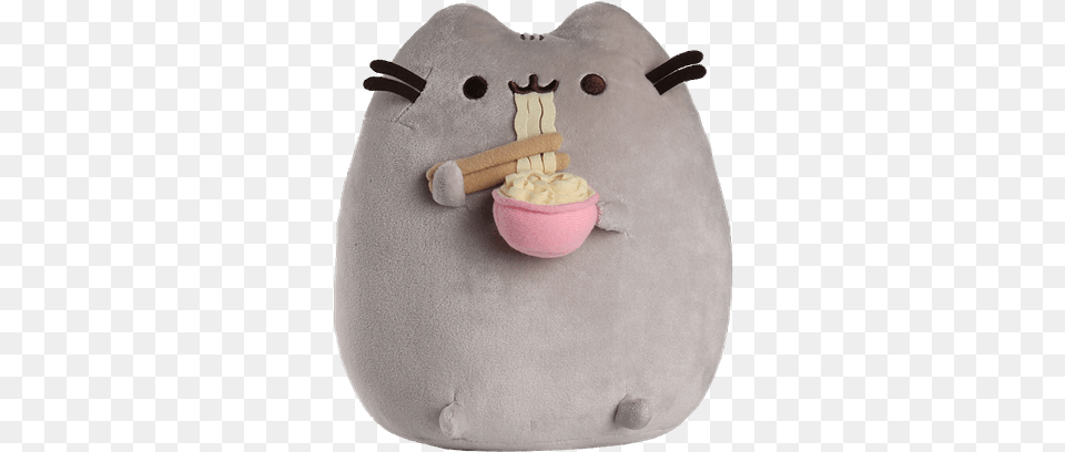 Pusheen Eating Noodles Plush, Birthday Cake, Cake, Cream, Dessert Png