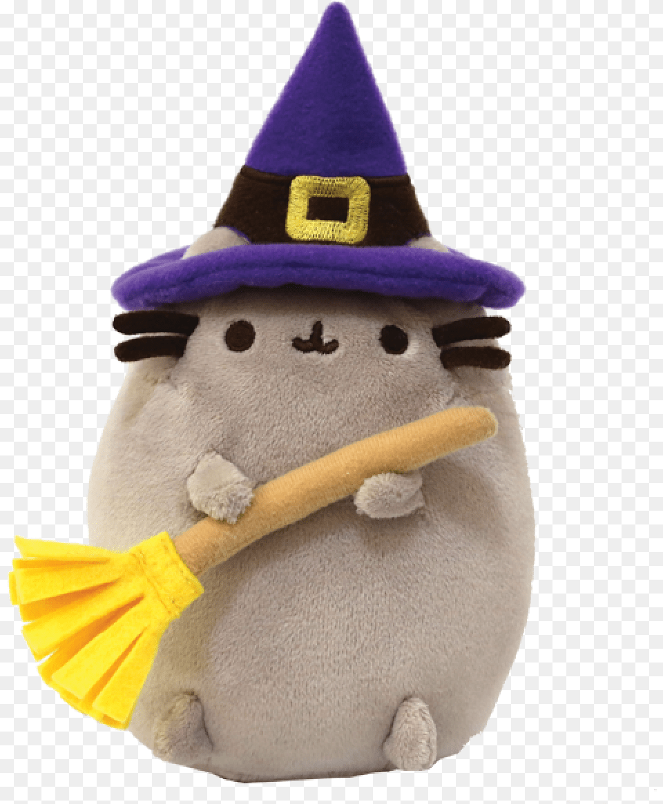 Pusheen Halloween Witch Small Pusheen Witch Plush, Clothing, Hat, Nature, Outdoors Png Image