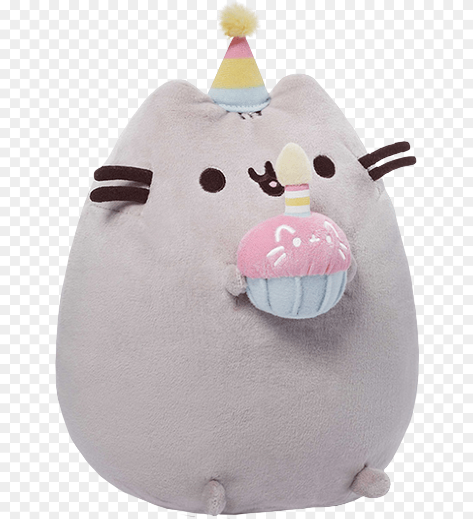 Pusheen Happy Birthday Plush, Toy, Nature, Outdoors, Snow Free Png Download