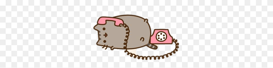 Pusheen On The Phone, Animal, Mammal, Electronics Free Png Download