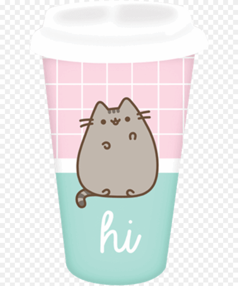 Pusheen Pusheencat Katze Cat Kedi Transparent Clipa Clip Art, Cup, Cream, Dessert, Food Png