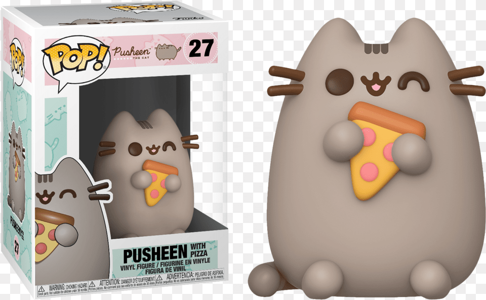 Pusheen Wpizza Funko Pop Funko Pop Pusheen With Heart, Food, Sweets, Toy Png Image