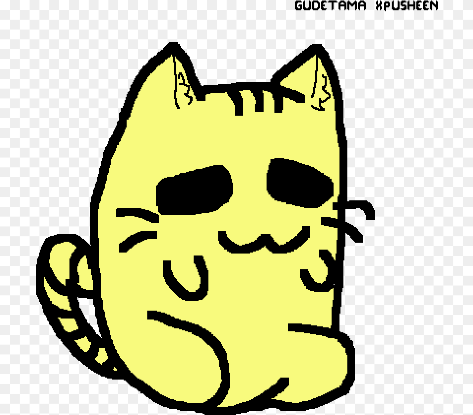 Pusheen X Gudetama Download, Stencil, Face, Head, Person Png