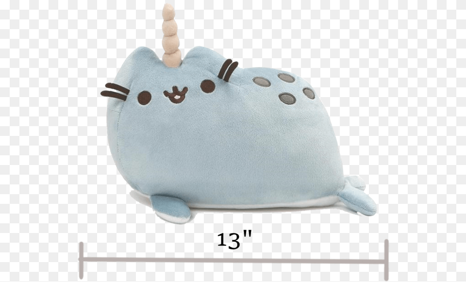 Pusheenimal Narwhal Narwhal Stuffed Animal, Accessories, Home Decor, Bag, Cushion Png Image