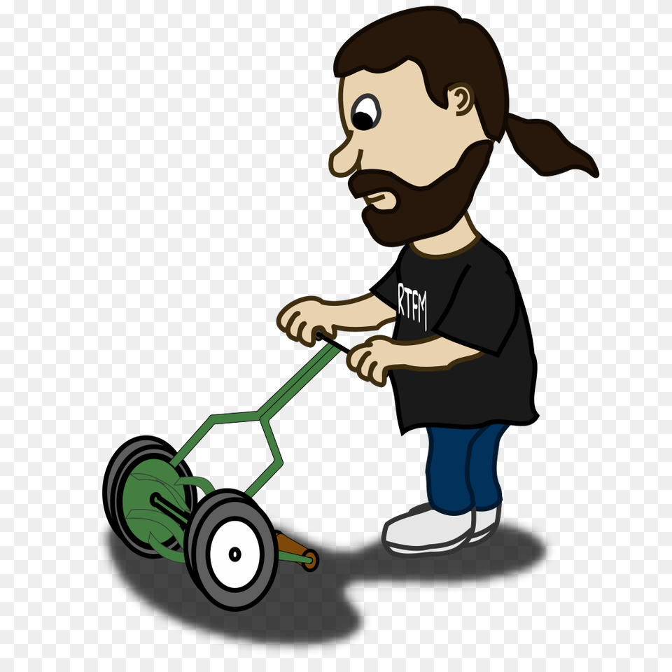 Pushing Lawn Mower Svg Clip Art Stone Clipart, Plant, Grass, Person, Baby Png