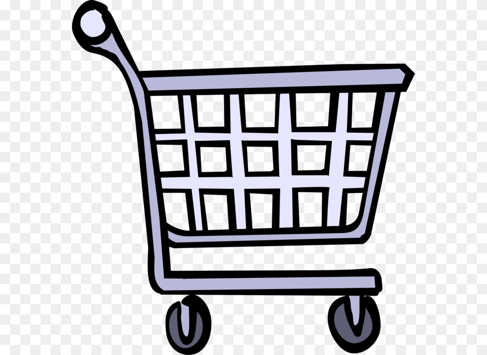 Pushing Shopping Cart Clipart Basket Shopping Illustration, Shopping Cart Free Png Download