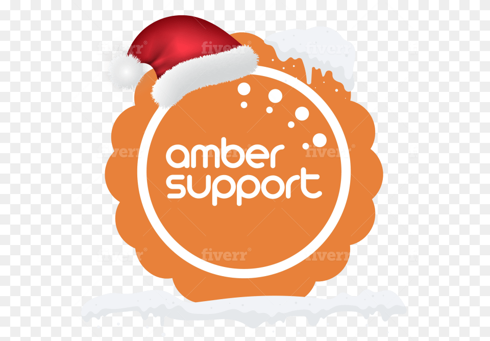 Put Christmas Hat And Snow Effect To Your Logo Illustration, Cream, Dessert, Food, Ice Cream Png Image