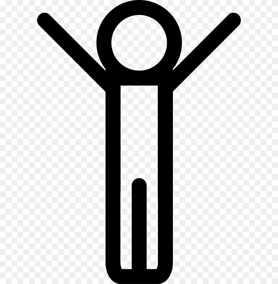 Put Your Hands Up Icon Download, Cross, Symbol, Stencil Free Png