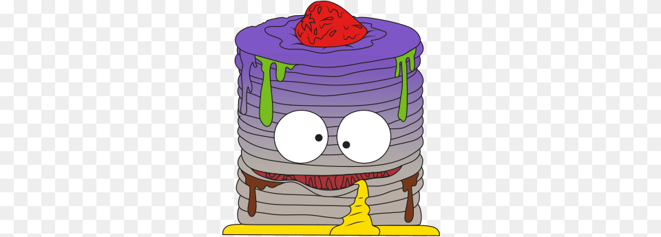 Putrid Pancakes Purple Cartoon, Birthday Cake, Cake, Cream, Dessert Png