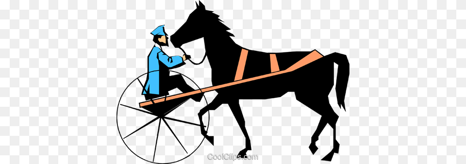 Putting The Cart Before The Horse Royalty Vector Clip Art, Animal, Mammal Free Png