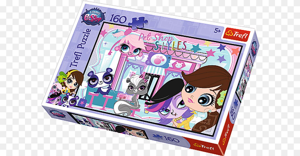 Puzzle 160 Razem Weselej Littlest Pet Shop Trefl Puzzle Trefl, Book, Comics, Publication, Face Free Transparent Png