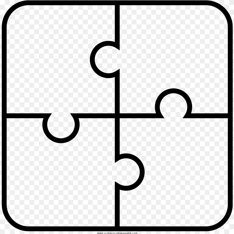 Puzzle Coloring, Gray Free Png Download