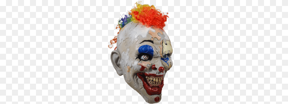 Puzzle Face Clown Mask Ahs Cult Ahs Cult Puzzle Face, Birthday Cake, Cake, Cream, Dessert Png Image