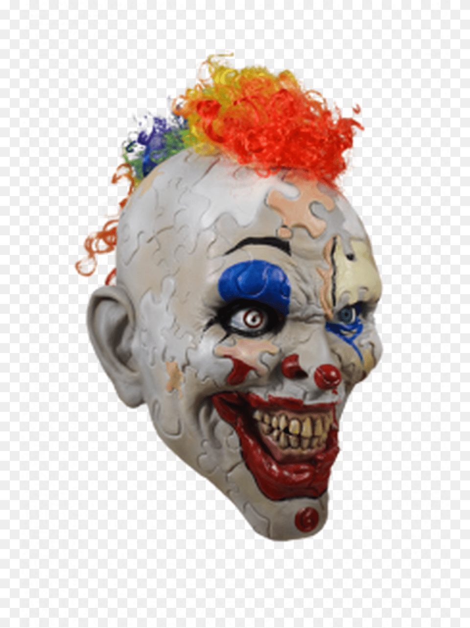 Puzzle Face Mask Puzzle Face Clown Mask, Baby, Person, Performer, Head Png