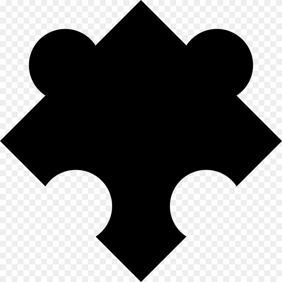 Puzzle Piece Black Silhouette Shape Icon, Logo, Symbol Png Image