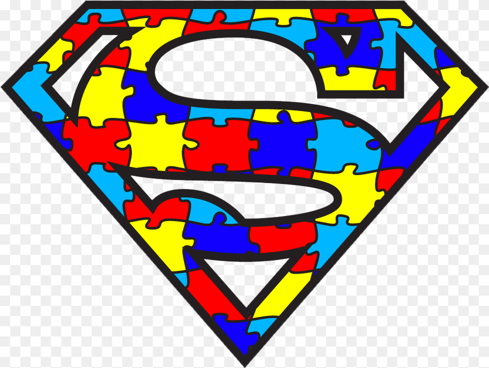 Puzzle Piece Clipart Autism Superman Logo, Dynamite, Weapon Png Image