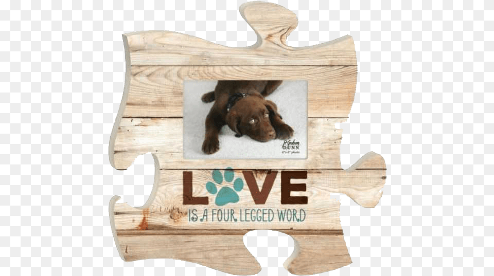 Puzzle Piece Frame Custom Engraving Dog Picture Frame, Animal, Canine, Mammal, Pet Png