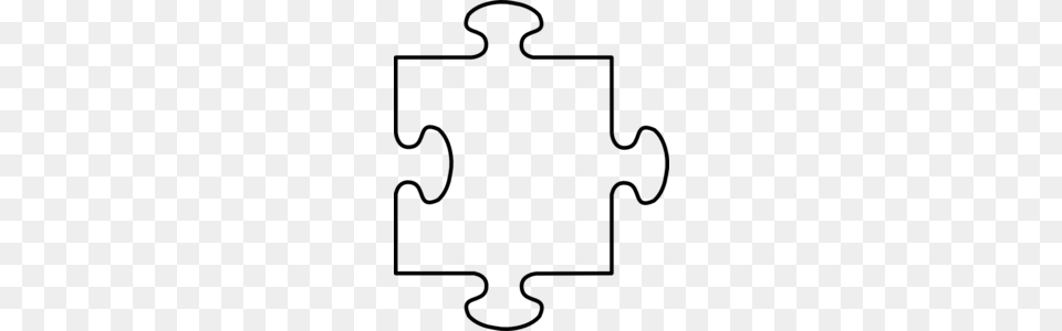 Puzzle Piece Frame Two Clip Art, Gray Png
