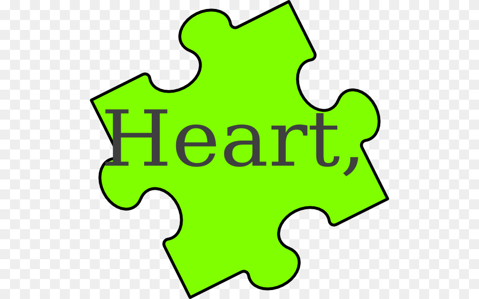 Puzzle Piece Heart Svg Clip Arts Green Puzzle Piece Clipart, Game, Jigsaw Puzzle Free Png Download