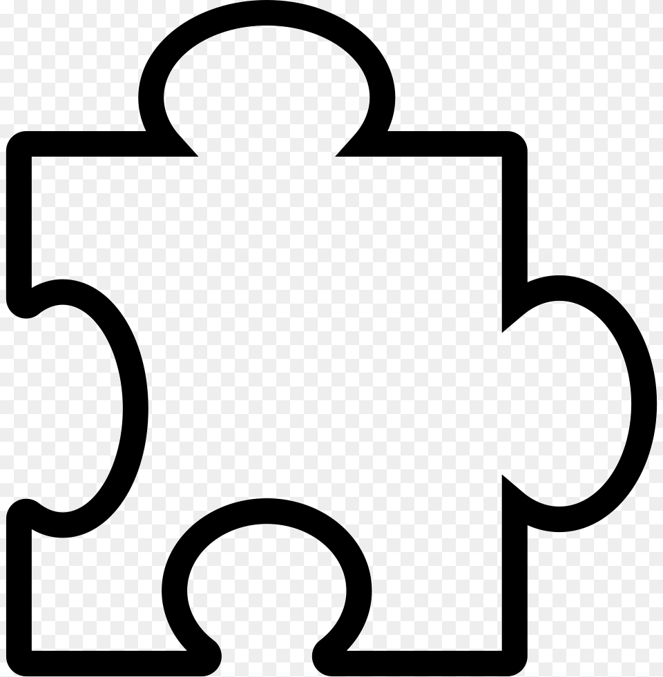 Puzzle Piece Icon Clipart Download Puzzle Piece Outline, Stencil, Bow, Weapon Free Transparent Png