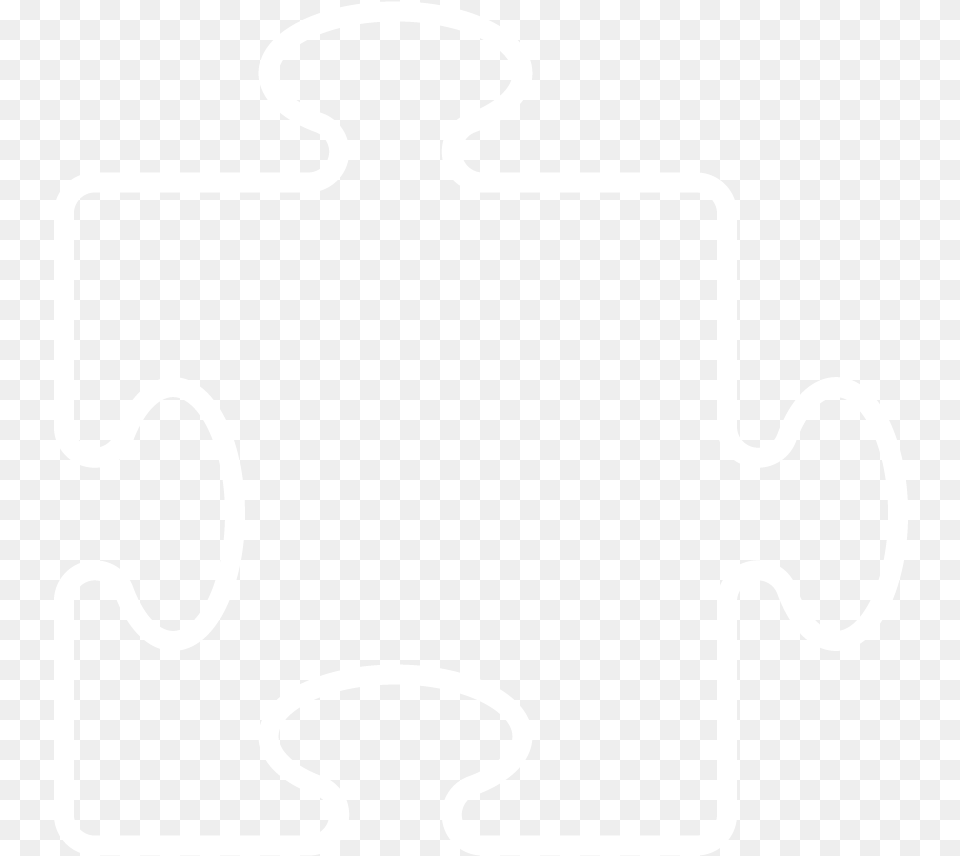 Puzzle Piece Ps4 Logo White Stencil Free Transparent Png