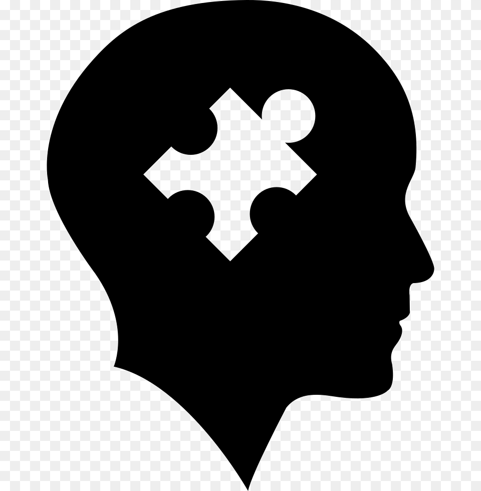 Puzzle Piece Puzzle Piece Head, Logo, Silhouette, Stencil, Person Free Png