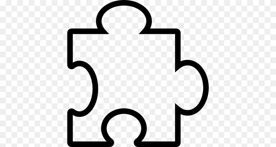 Puzzle Piece Shapes, Gray Png