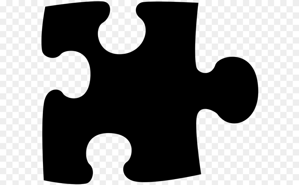 Puzzle Piece Silhouette Puzzle Piece Clipart Free, Gray Png