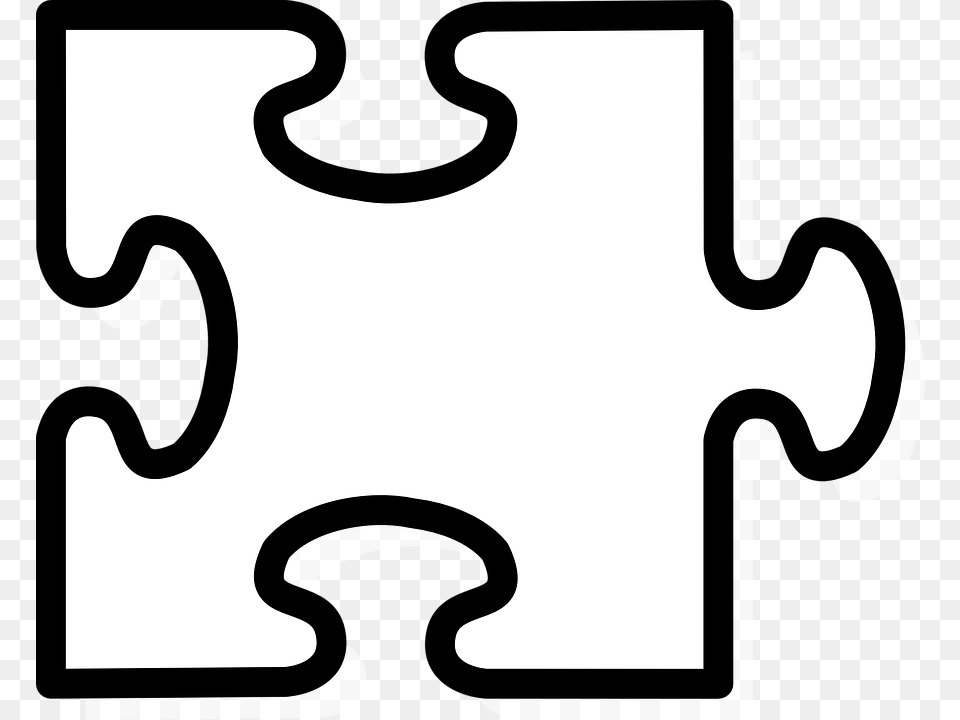Puzzle Piece Vector Group, Stencil Free Png Download