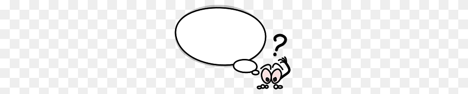 Puzzled Speech Bubble, Balloon, Oval Png Image
