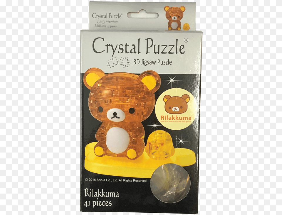 Puzzles 3d Puzzles 41 Piece Crystal Puzzle Rilakkuma Teddy Bear, Tape Free Transparent Png